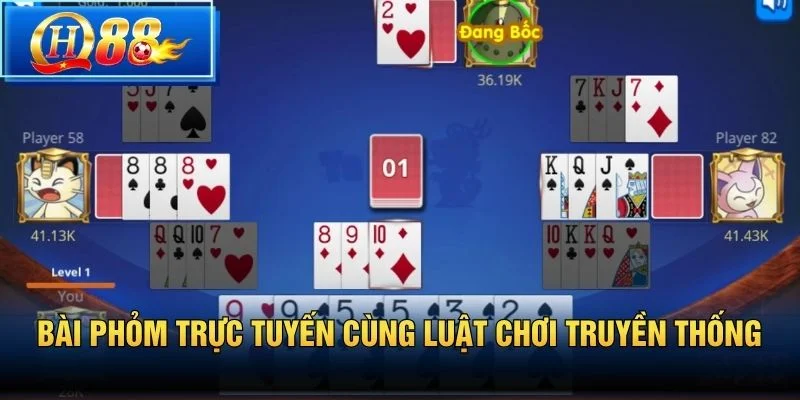 Bài Phỏm trực tuyến cùng luật chơi truyền thống