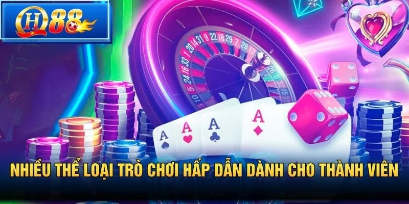 Nhiều thể loại trò chơi hấp dẫn dành cho thành viên