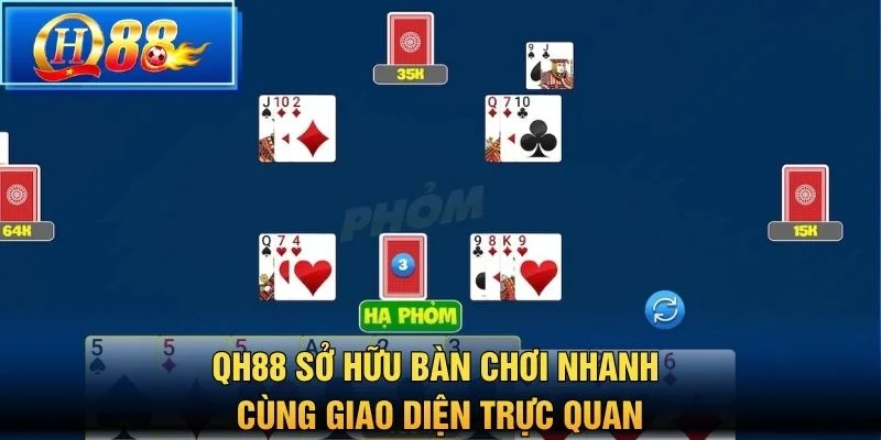 QH88 sở hữu bàn chơi nhanh cùng giao diện trực quan