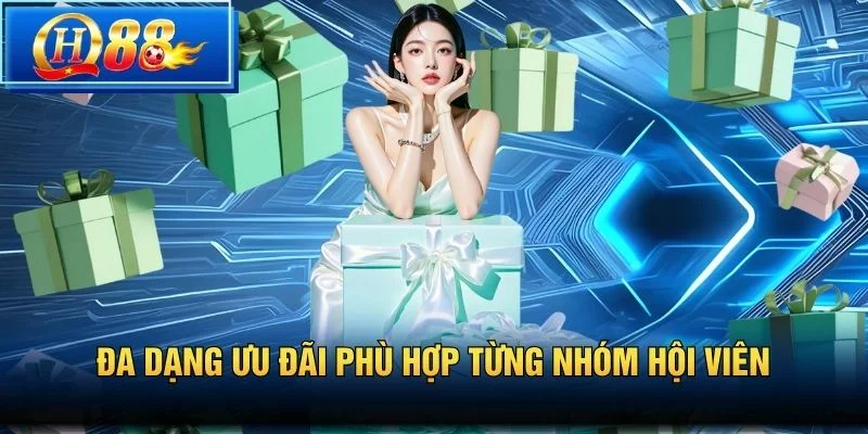 Đa dạng ưu đãi phù hợp từng nhóm hội viên